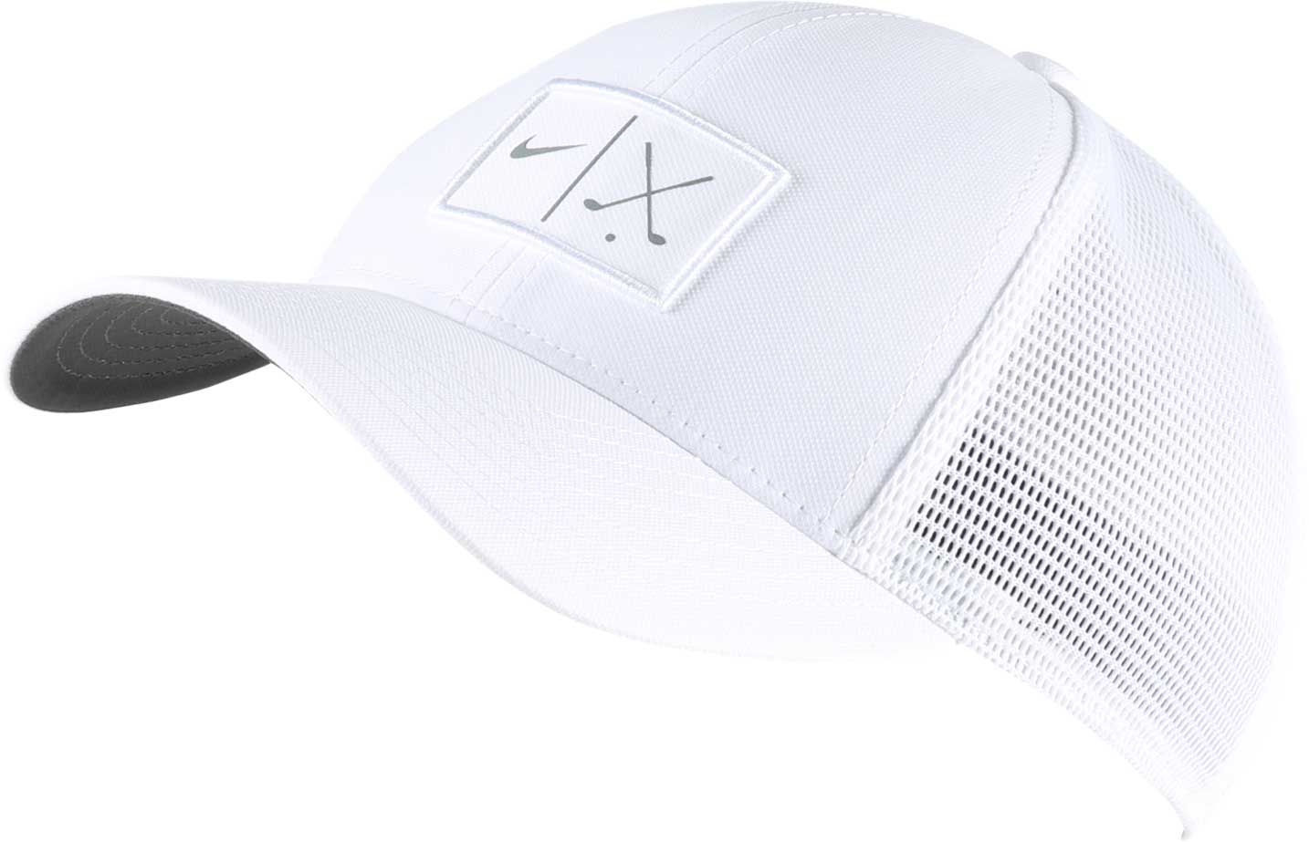 white nike trucker hat