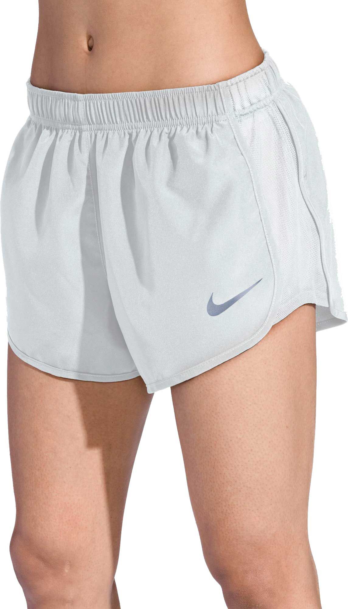 nike women's tempo running shorts white