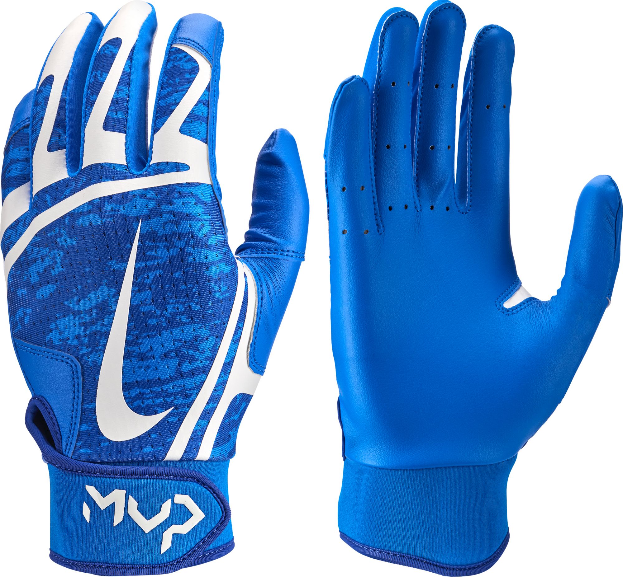 blue nike batting gloves