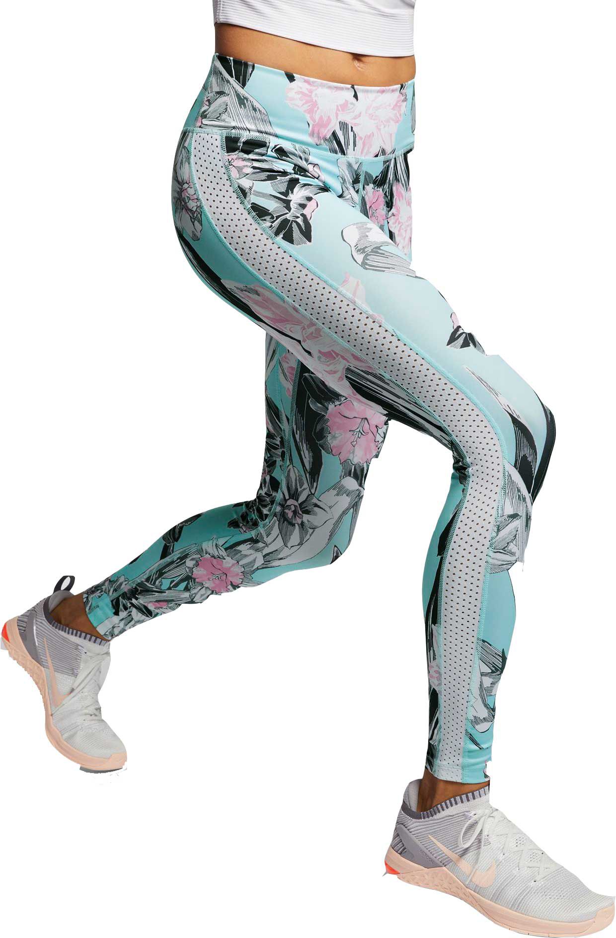 nike floral print tights