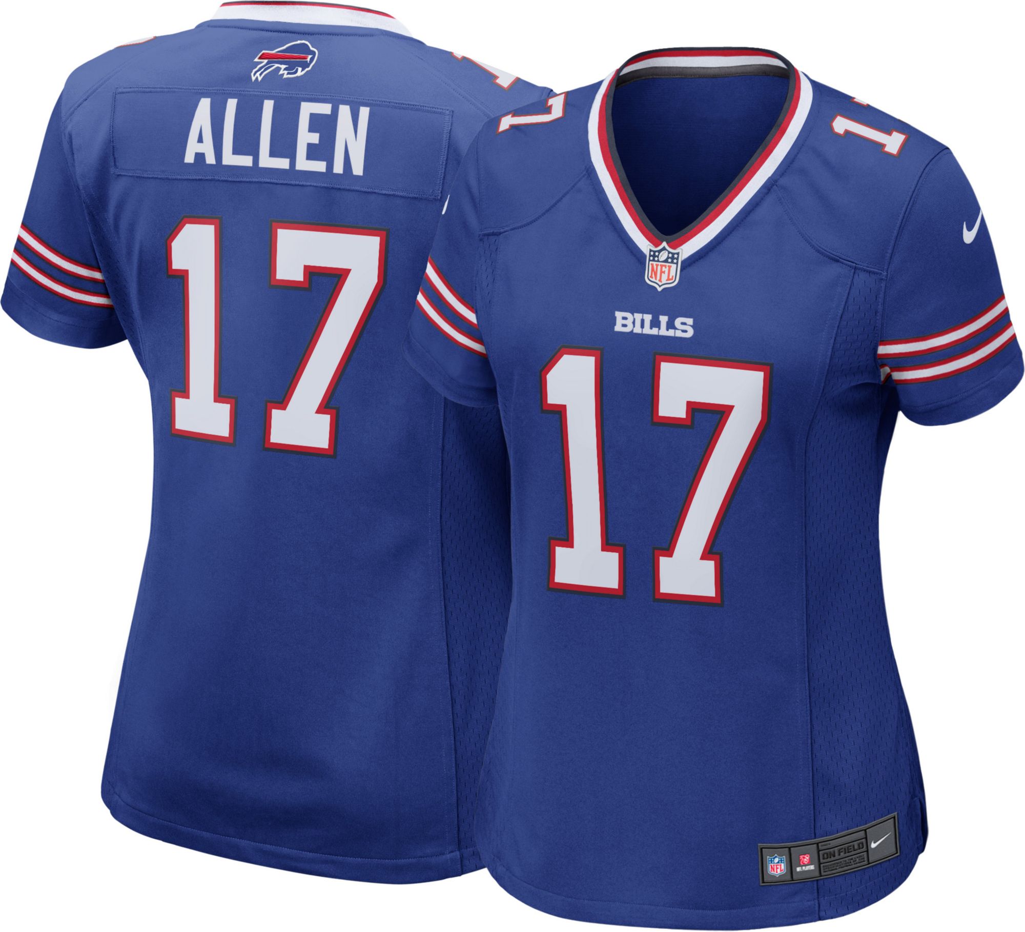 Nike Buffalo Bills No17 Josh Allen Royal Blue Team Color Women's Stitched NFL Elite Drift Fashion Jersey