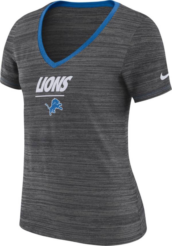 Nike Women's Detroit Lions Legend Velocity Performance Grey T-Shirt