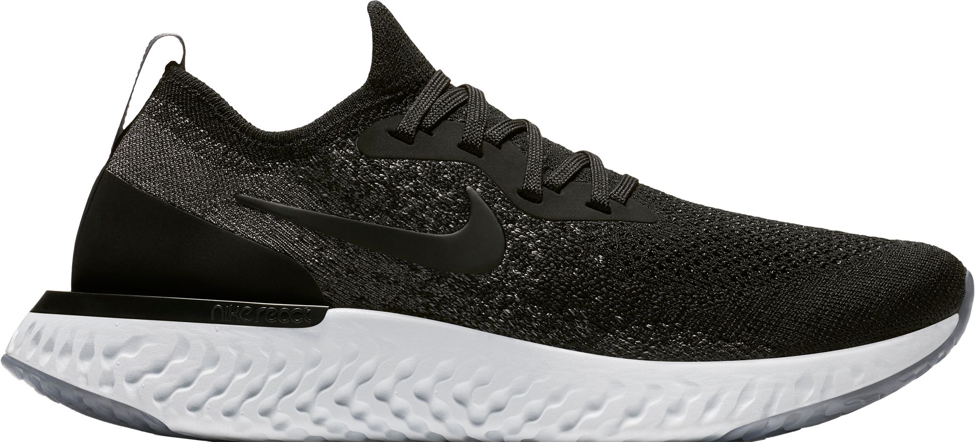nike epic react flyknit women's black