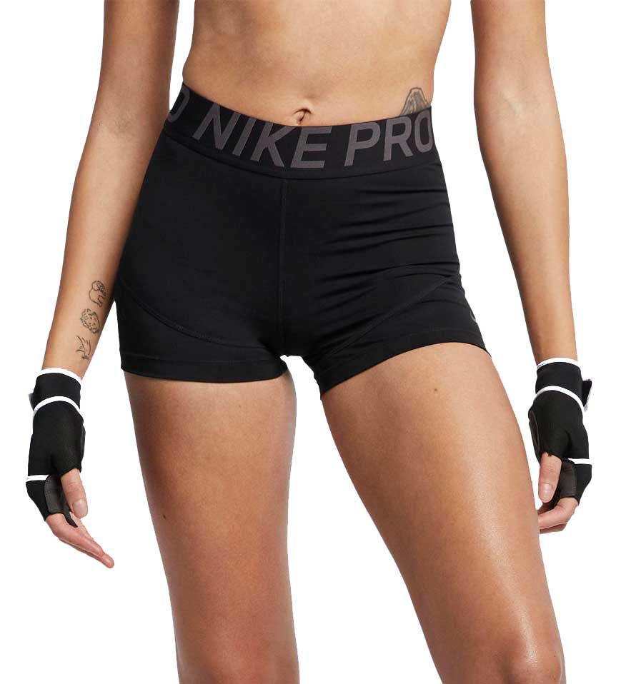 nike pro black shorts womens
