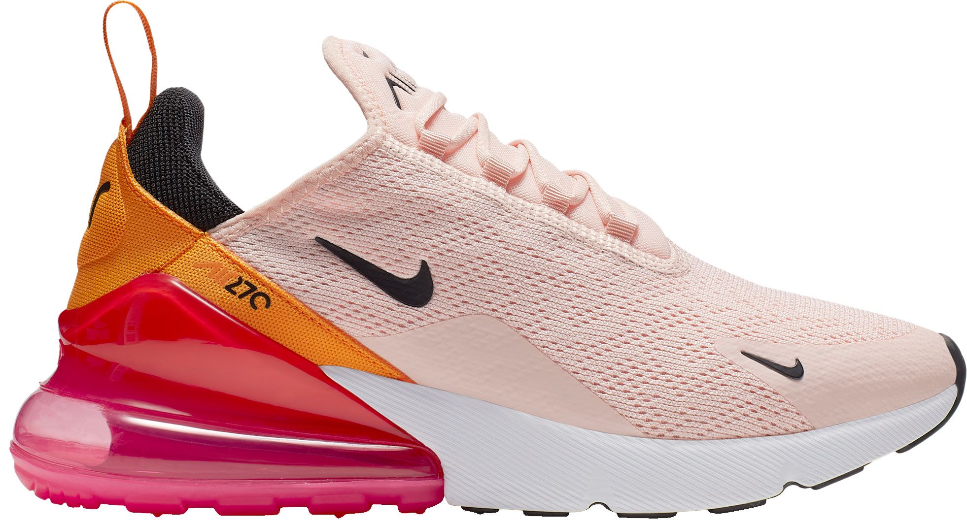 nike 270 orange and pink