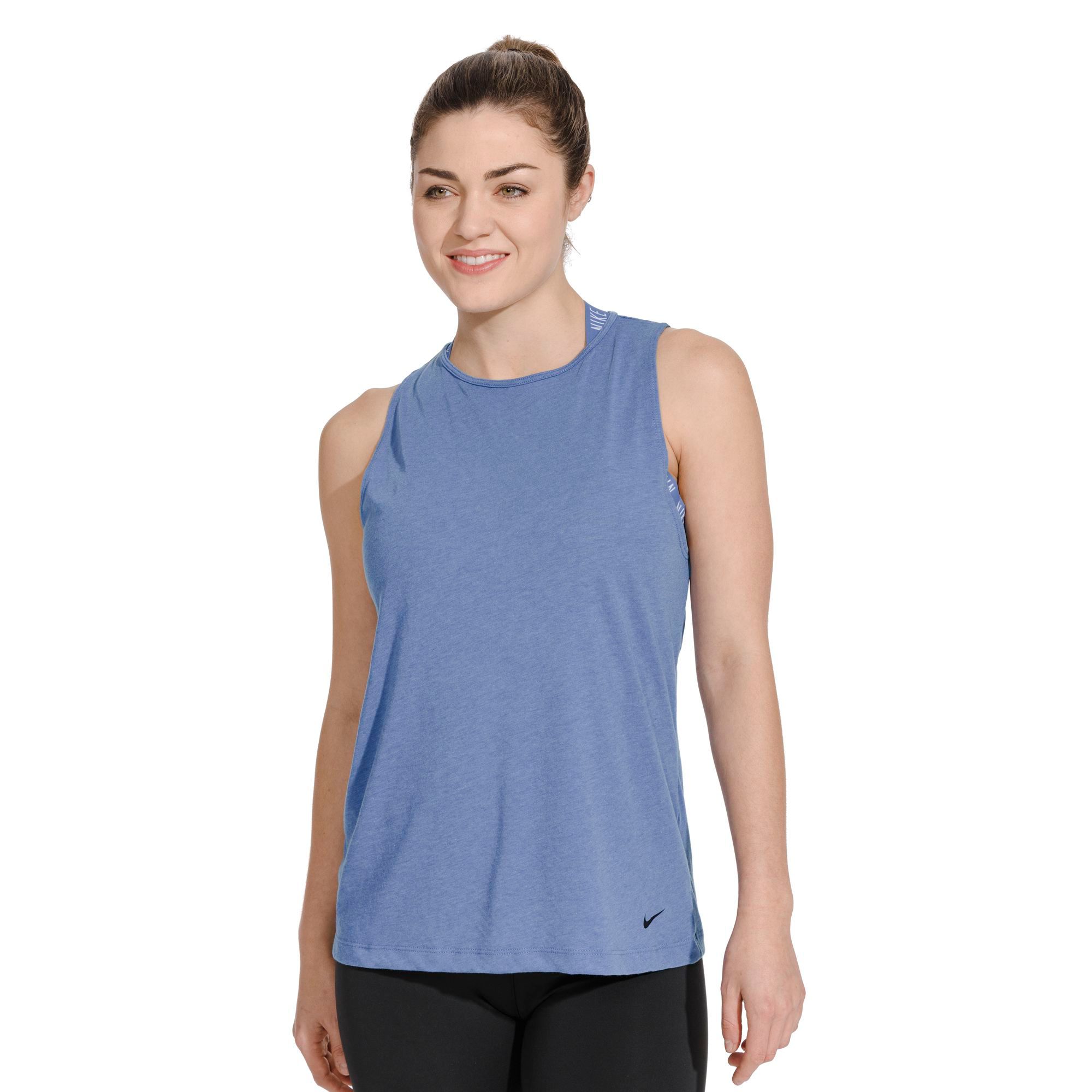 blue nike tank top