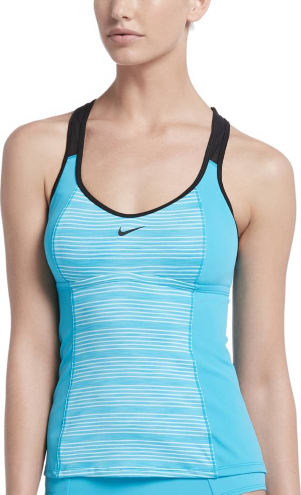 Download Nike Women's 6:1 Heather Stripe Racerback Tankini Top ...