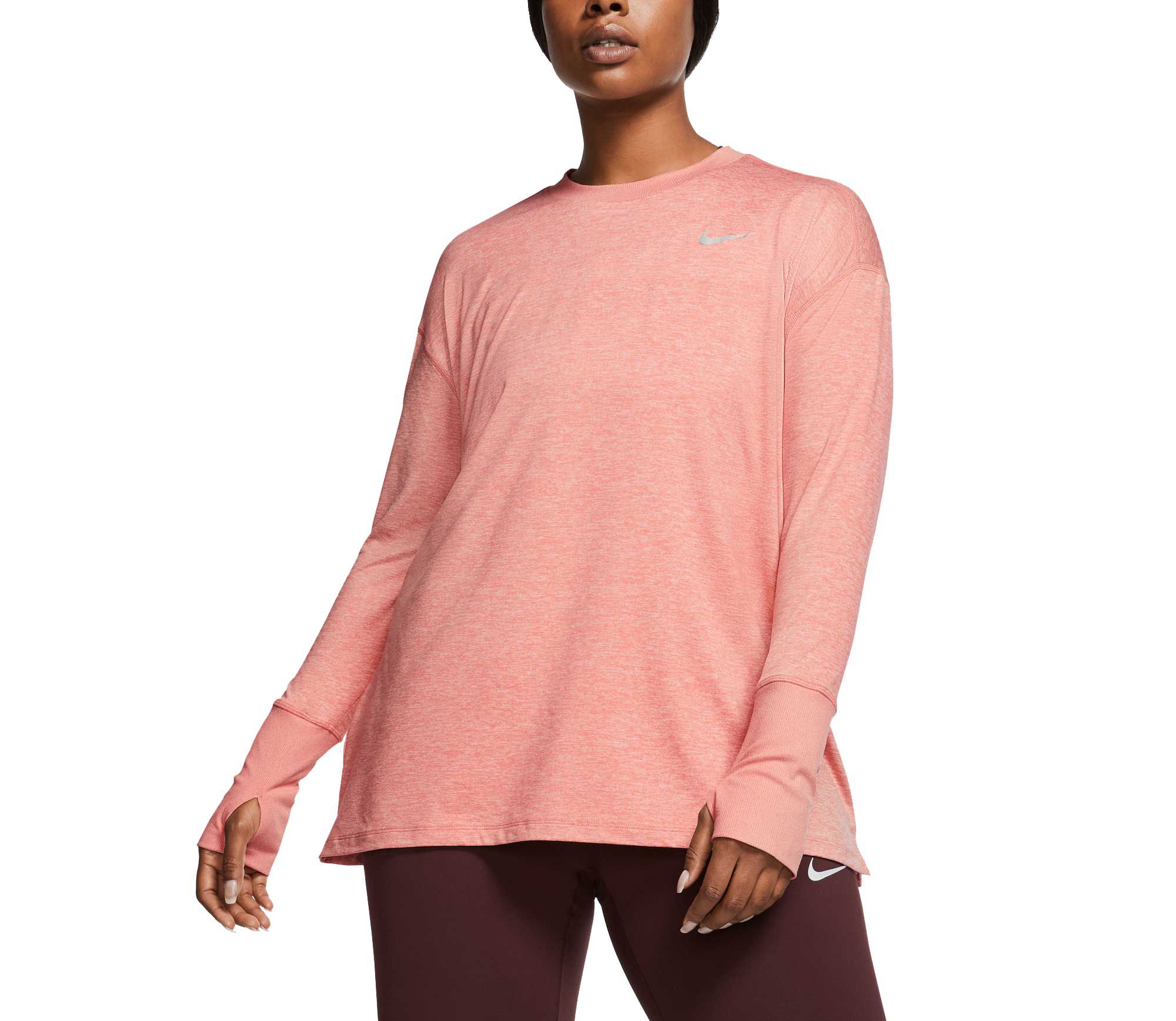 nike women's dry element long sleeve running shirt