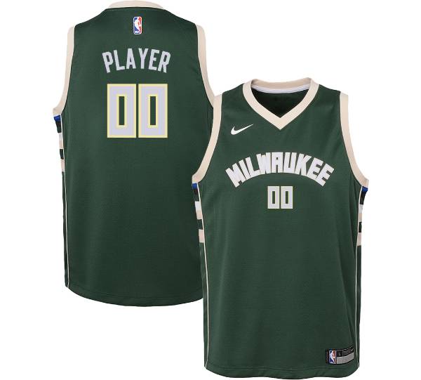 Nike Youth Full Roster Milwaukee Bucks Green Dri-FIT ...