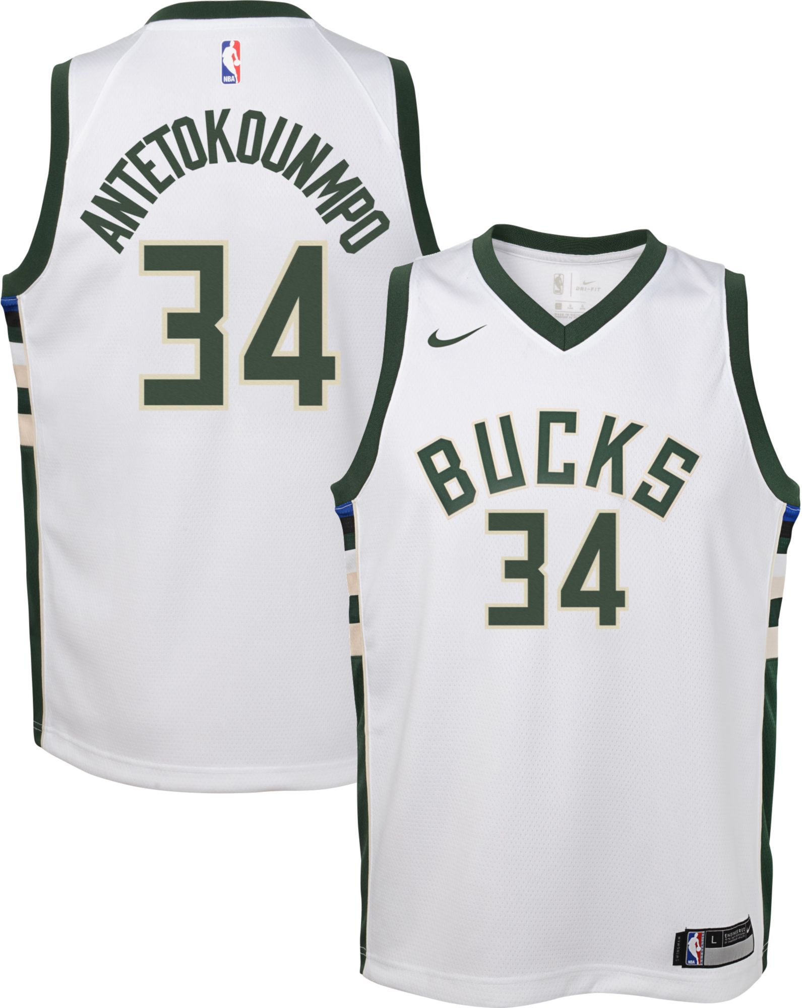 milwaukee bucks giannis antetokounmpo youth jersey