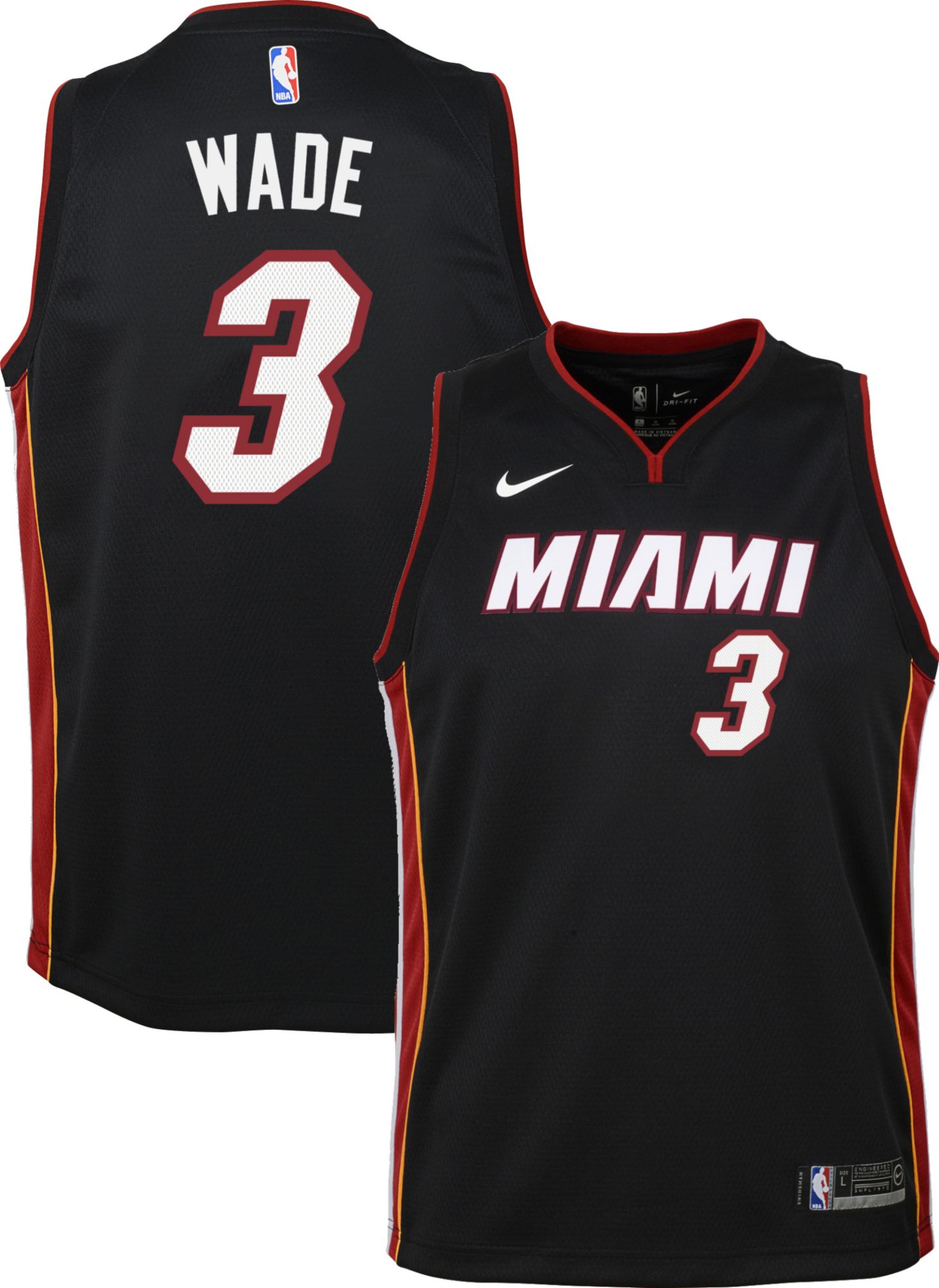 Nike Youth Miami Heat Dwyane Wade #3 