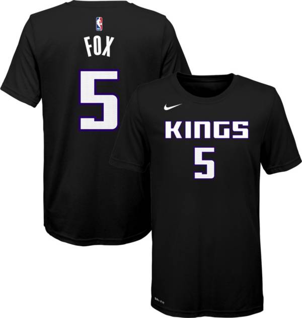 Nike Youth Sacramento Kings De'Aaron Fox #5 Dri-FIT Statement Black T-Shirt product image