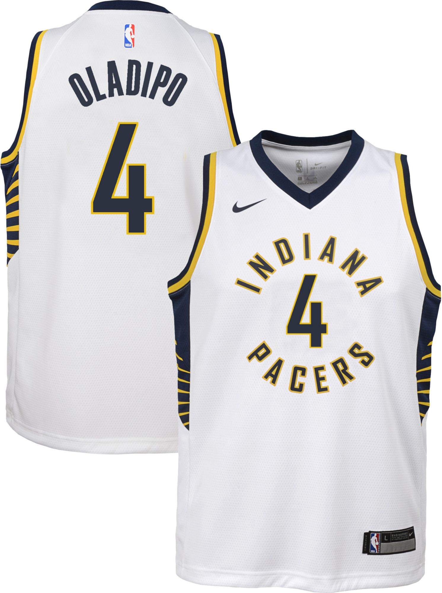 Indiana Pacers Victor Oladipo #4 White 