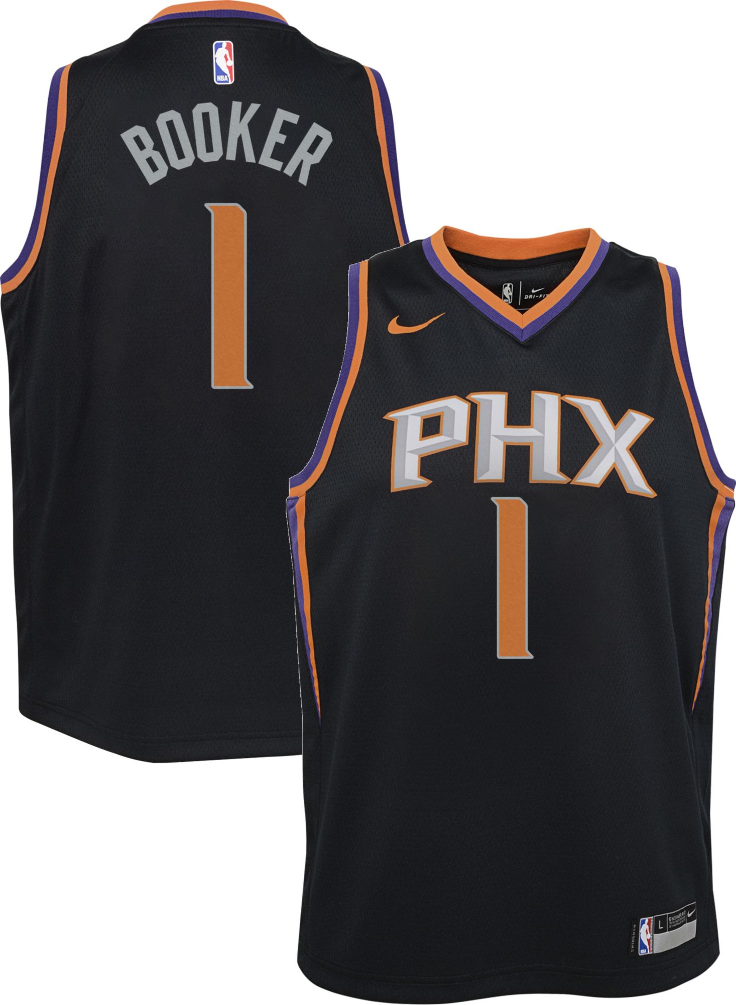 devin booker black jersey for sale