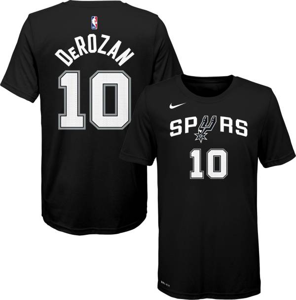 Nike Youth San Antonio Spurs DeMar DeRozan #10 Dri-FIT Black T-Shirt product image