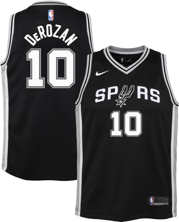 Nike Youth San Antonio Spurs DeMar DeRozan #10 Black Dri-FIT Swingman Jersey