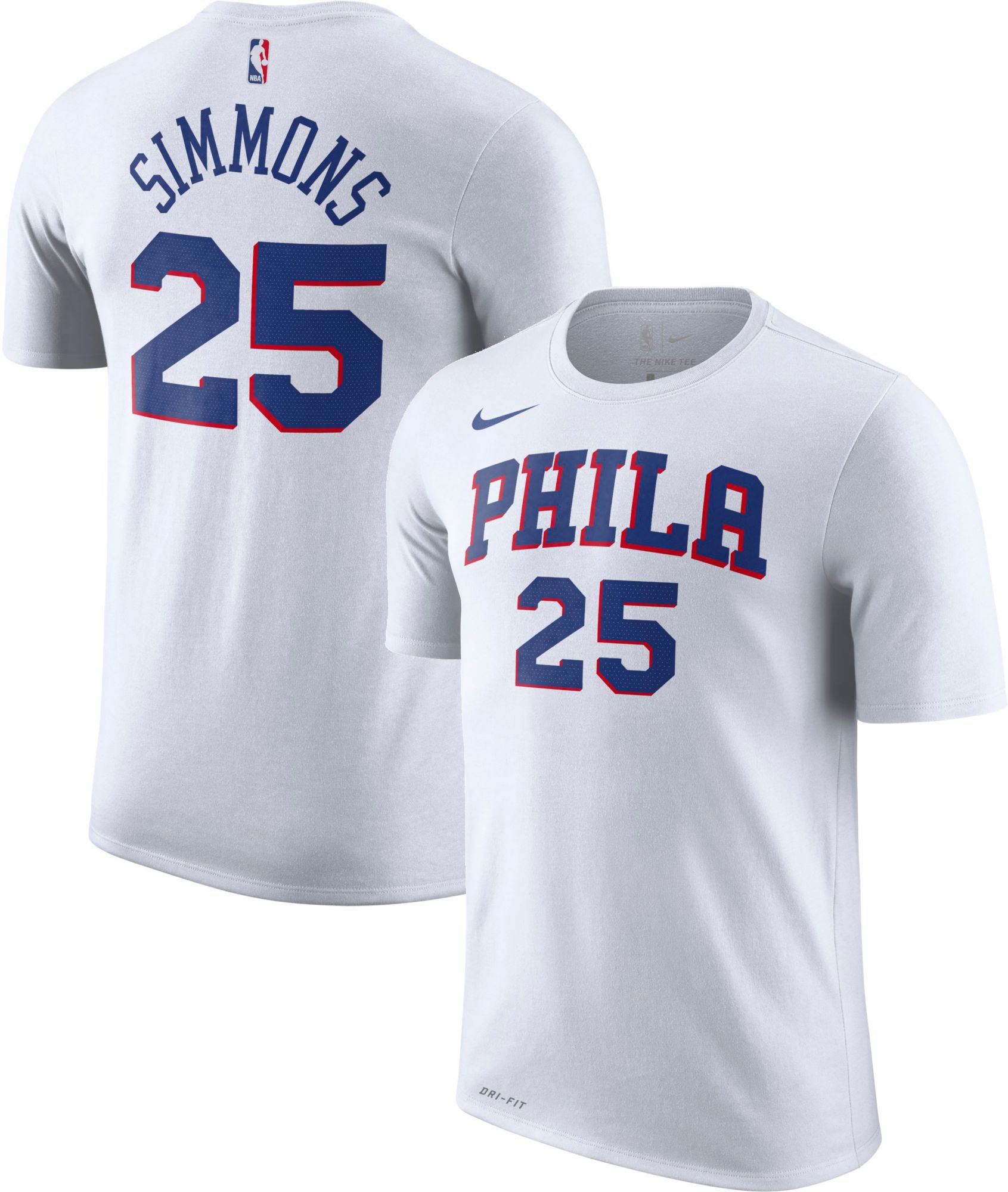 white 76ers jersey