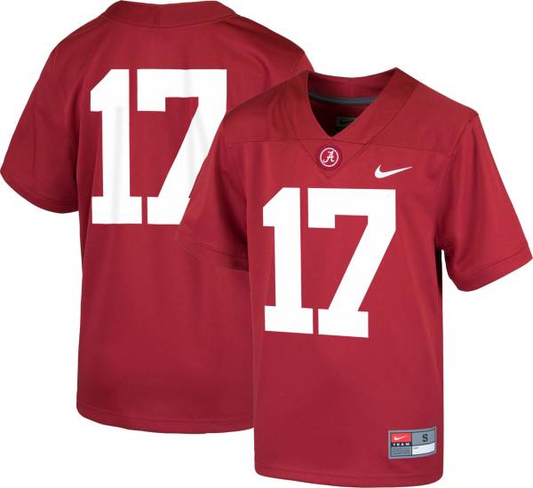 Nike Youth Alabama Crimson Tide #17 Crimson Game Football Jersey