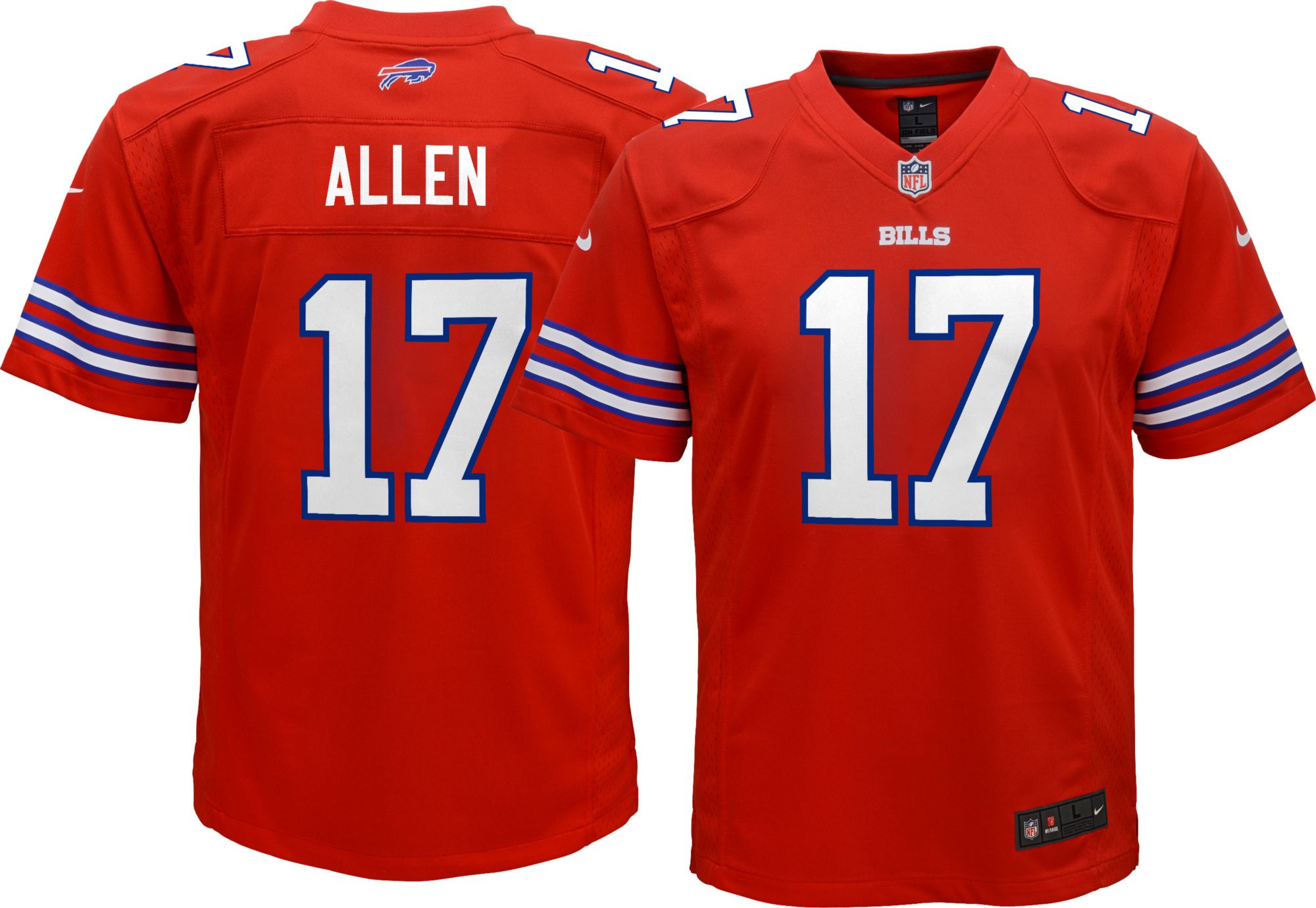 Nike Buffalo Bills Josh Allen #17 On Field Football Jersey Youth Size 4T