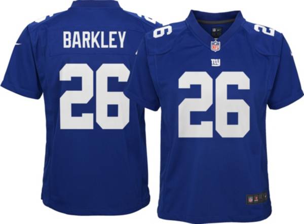 Nike Youth New York Giants Saquon Barkley #26 Royal Game Jersey