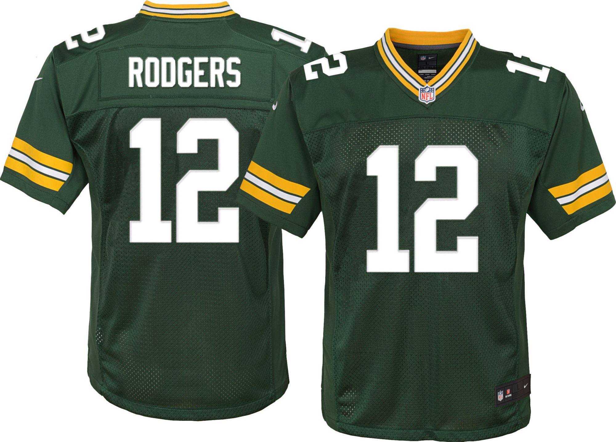 aaron rodgers youth xl jersey