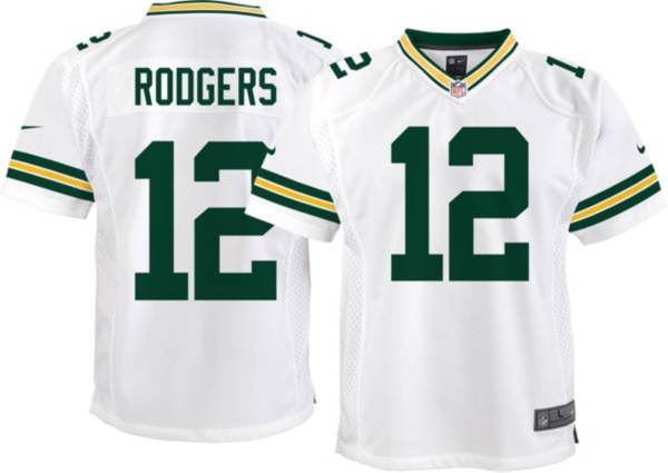 Packers #12 Aaron Rodgers Nike Home Elite Player Jersey 48 Green