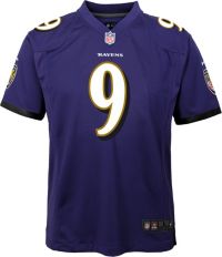 Nike Youth Baltimore Ravens Justin Tucker #9 Purple Game Jersey