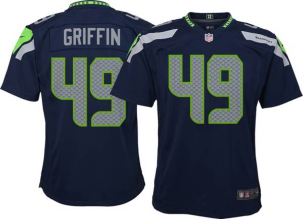 Nike Youth Seattle Seahawks Shaquem Griffin #49 Navy Game Jersey