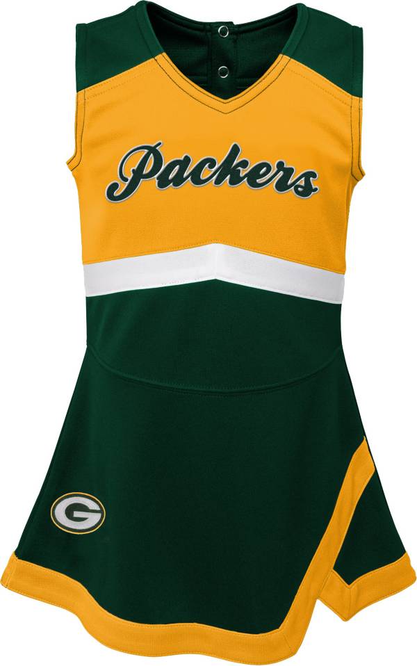 NFL Team Apparel Toddler Green Bay Packers Cheer Jumper Dress product image