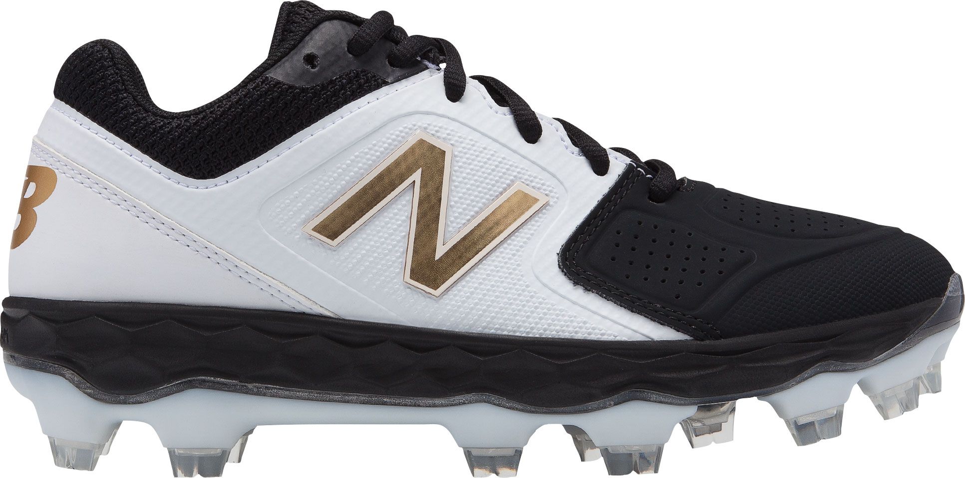 black and gold new balance cleats