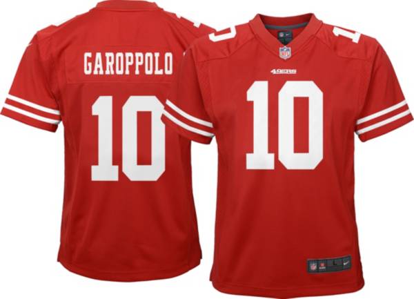 Nike Youth San Francisco 49ers Jimmy Garoppolo #10 Red Game Jersey
