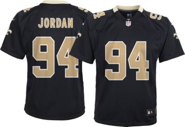 نخلة Nike Youth New Orleans Saints Cameron Jordan #94 Black Game Jersey نخلة