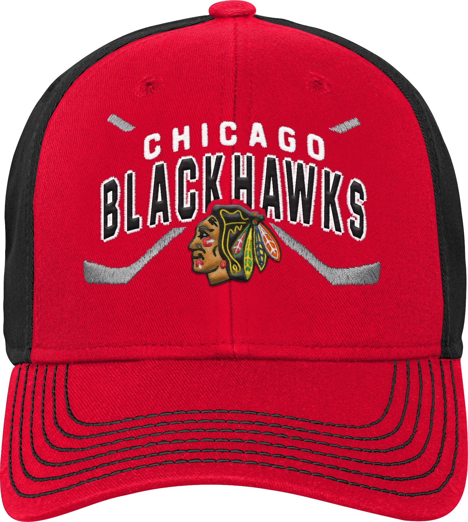 red blackhawks hat