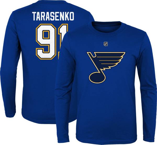 NHL Men's St. Louis Blues Vladimir Tarasenko #91 Royal Long Sleeve
