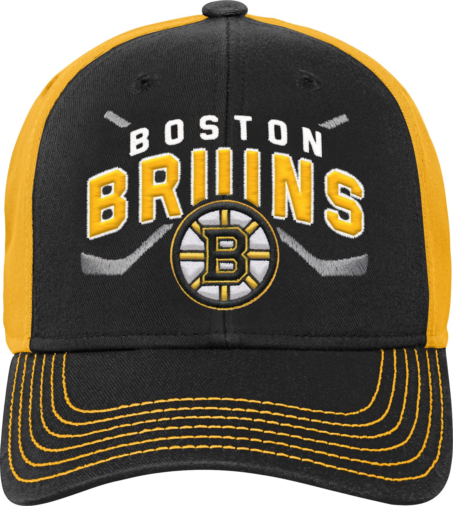 all black bruins hat
