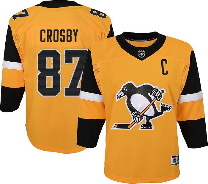 Adidas Pittsburgh Penguins Sidney Crosby #87 Adizero Authentic Alternate Jersey, Men's, Size 46, Black