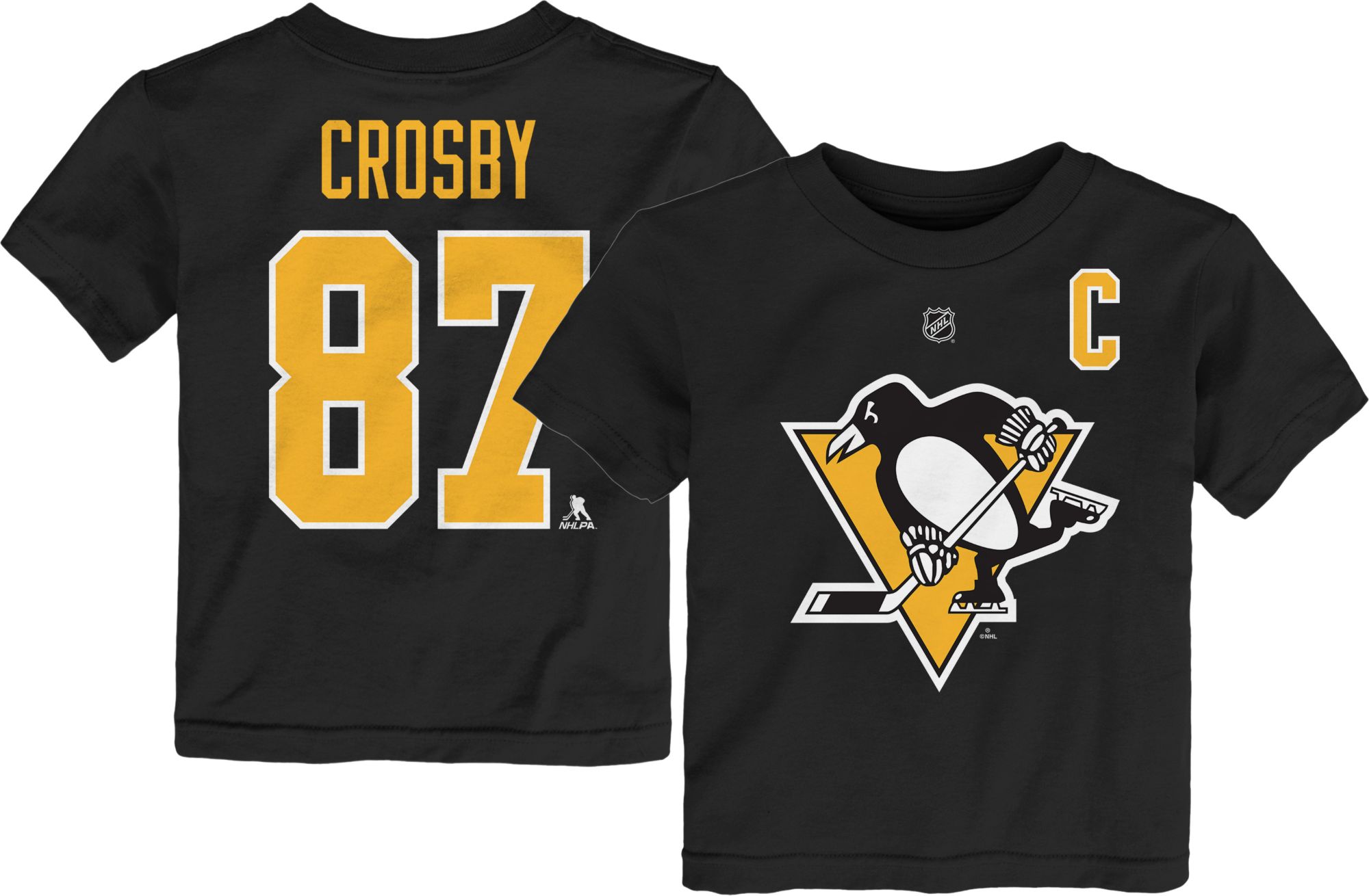 Sidney Crosby #87 Black Player T-Shirt 