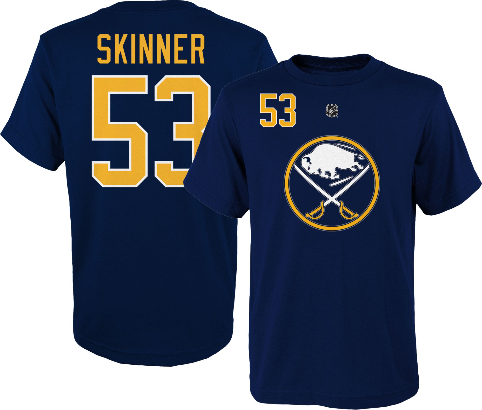 Buffalo Sabres No53 Jeff Skinner Men's Navy 50th Anniversary Home Authentic Jersey