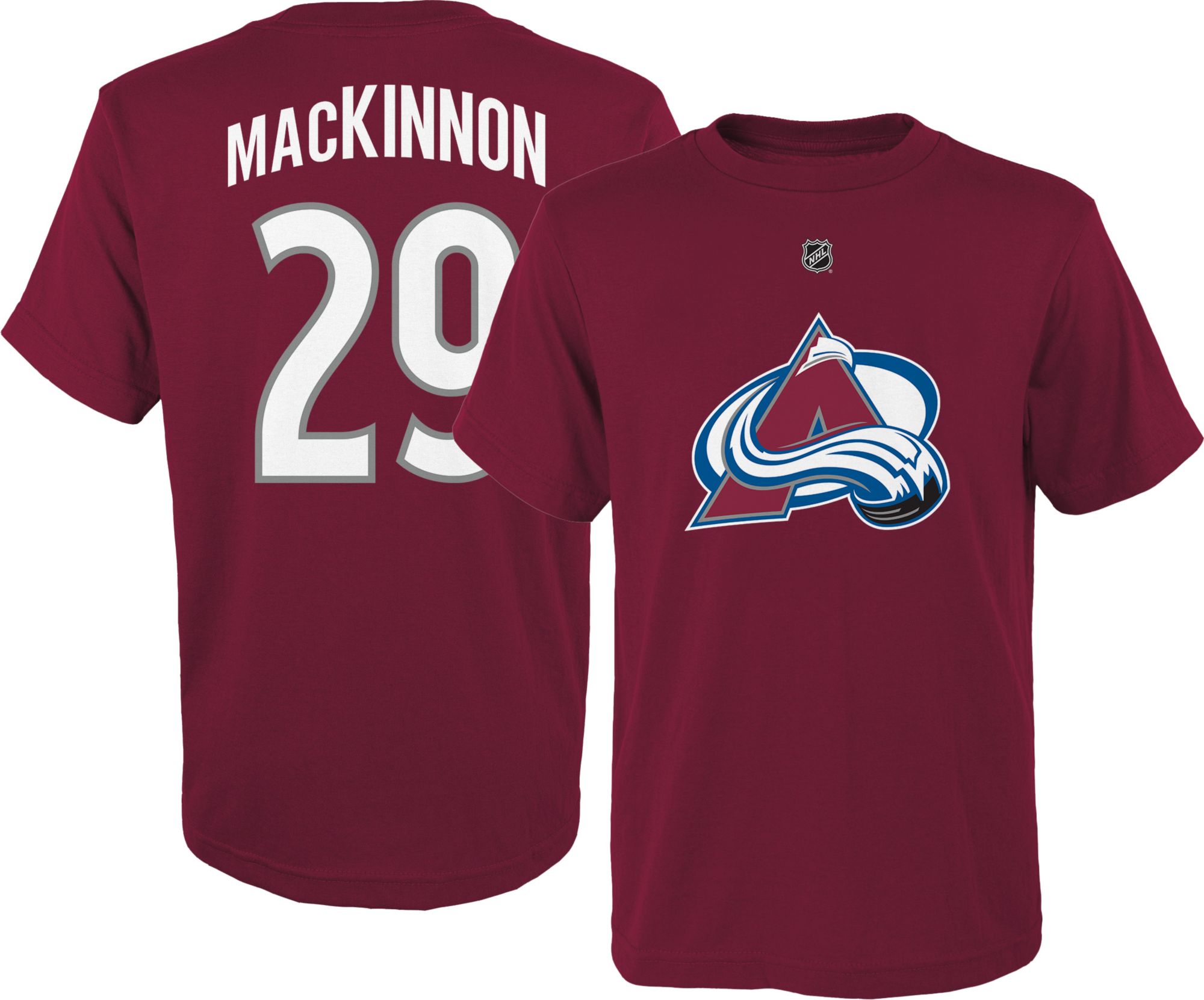 NHL Youth Colorado Avalanche Nathan MacKinnon #29 Maroon Player T-Shirt product image