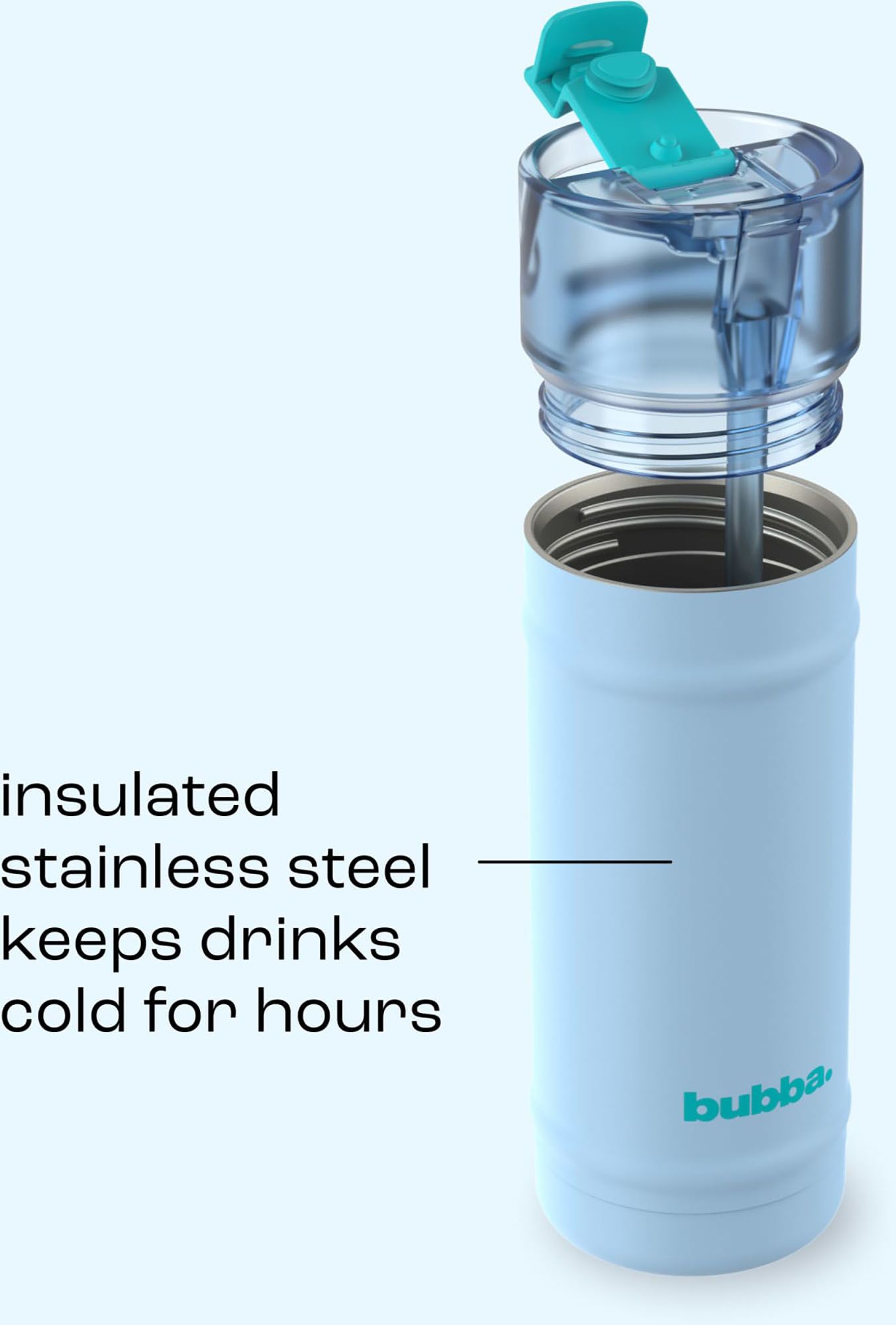 bubba 18 oz DualSip Insulated Stainless Steel Water Bottle product image