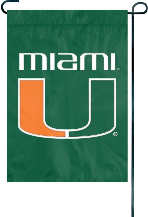 Party Animal Miami Hurricanes Premium Garden Flag