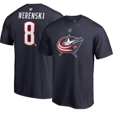 sorry, NHL Men's Columbus Blue Jackets Zach Werenski #8 Navy Player T-Shirt is currently out of stock