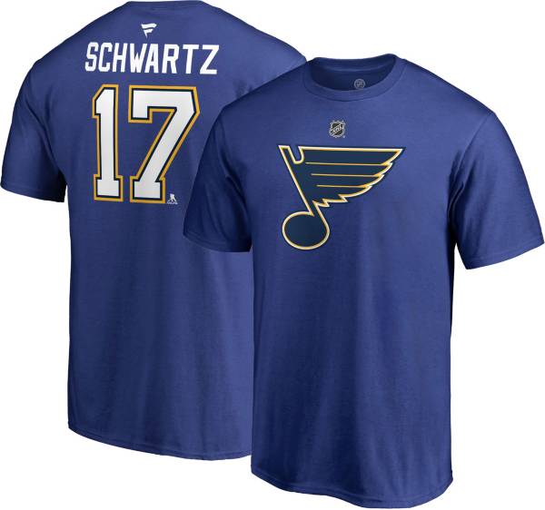 NHL Men's St. Louis Blues Jaden Schwartz Royal Player T-Shirt