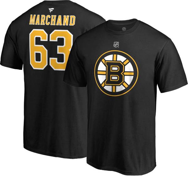 NHL Men's Boston Bruins Brad Marchand #63 Black Player T-Shirt product image