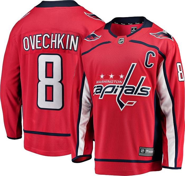 Washington Capitals NHL Jersey #8 Alexander Ovechkin Red Blue Mens XL