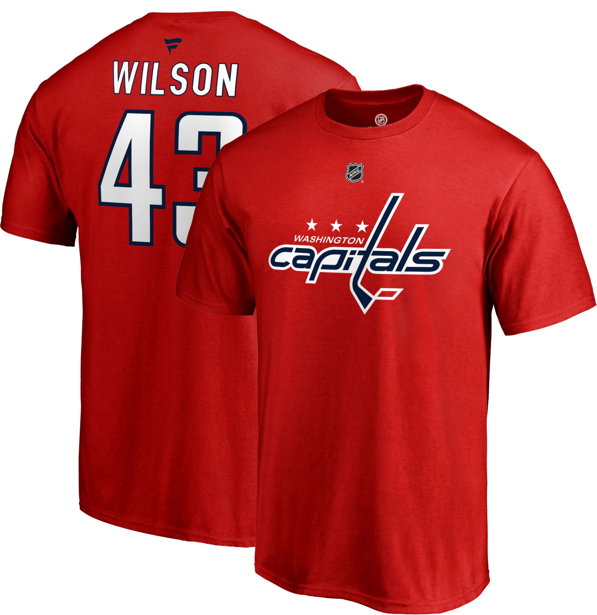 Tom Wilson #43 Red Player T-Shirt 
