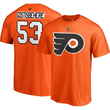 sorry, NHL Men's Philadelphia Flyers Shayne Gostisbehere #53 Orange Player T-Shirt is currently out of stock