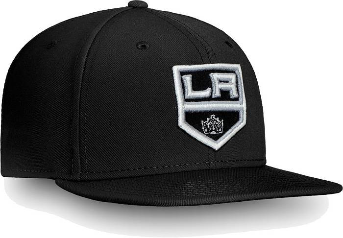 NHL Men's Los Angeles Kings Core Logo Black Snapback Adjustable Hat