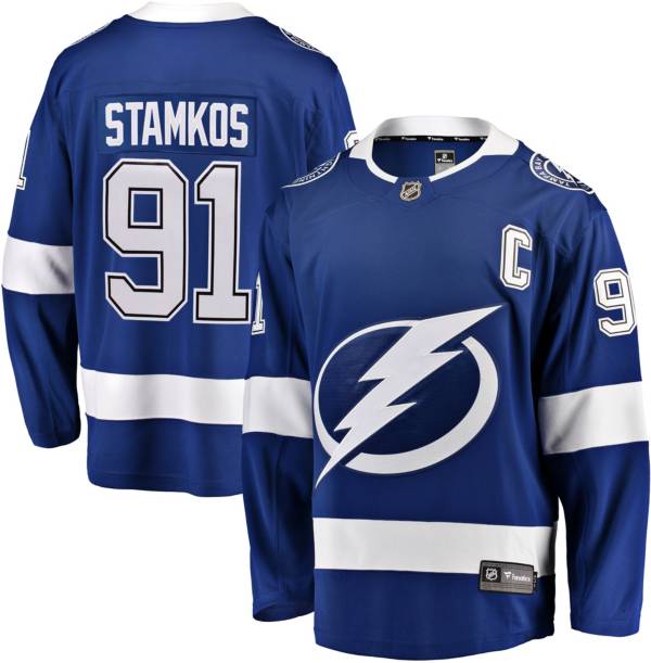 NHL Men's Tampa Bay Lightning Steven Stamkos #91 Breakaway Home Replica  Jersey | Dick's Sporting Goods