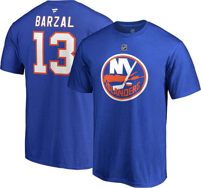 NHL Men's New York Islanders Mathew Barzal #13 Royal Player T-Shirt